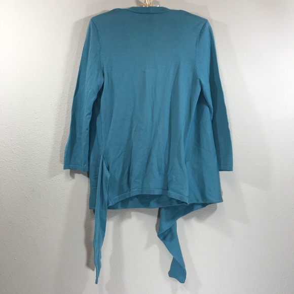 Ann Tay 100% Italian merino wool tie wrap cardigan - Picture 5 of 8